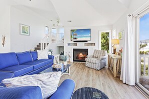 Relax in the gorgeous Living Area where you can bask in the sunshine of an Outer Banks morning.