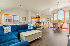 Spacious living area.