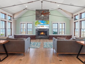 Living Area with ocean views