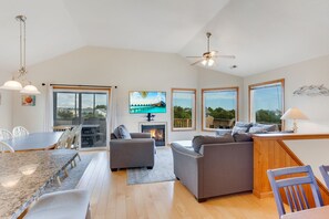 The spacious Living Area is perfect for relaxing with your favorite shows at the end of the day.