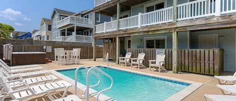 Beach front house with private pool.