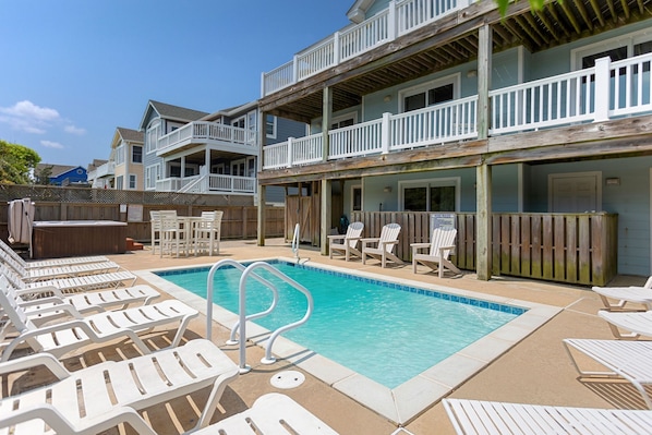 Beach front house with private pool.