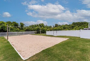 Volleyball area.