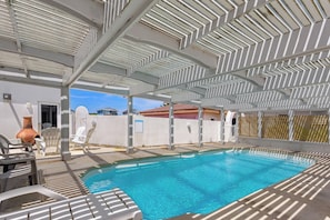Take a dip in the semi-enclosed Private Pool on a summer day!