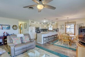 Unwind in the spacious Living Area after a day at the beach.
