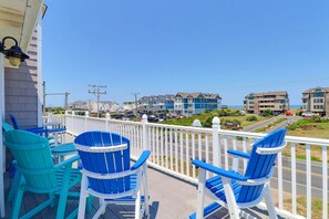 Top deck with water views