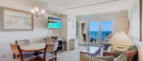 Living area with ocean views