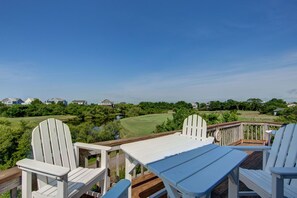 Stunning views of the Nags Head Golf Links golf course from the top deck!