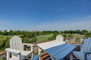 Stunning views of the Nags Head Golf Links golf course from the top deck!
