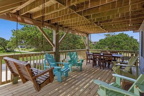 Head out onto the beautiful Covered Deck with a cool drink on a gorgeous summer day.