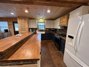 Plenty of counter space for food preparation or  buffet style dinner! 