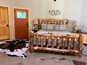 The rug is a genuine cowhide.