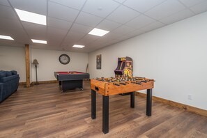 Lower Level Family Room - Foosball, Arcade, + Pool