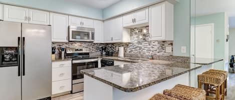 Fully Stocked Kitchen with Drip Coffee Maker