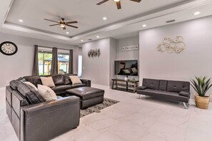 Living Room | Futon | Access to Private Patio