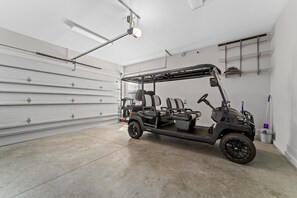 Included golf cart with every stay.