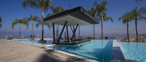 Infinity pool with stunning view