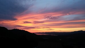 vue sur la mer le soir