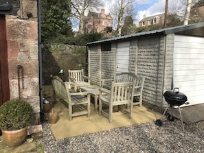Patio and bbq area