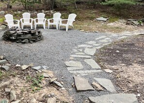 Enjoy the outdoors camping out back
