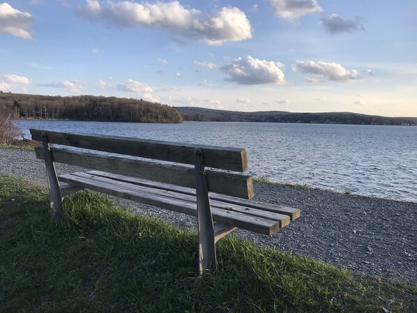 Soak in the scenery as you relax on a nearby bench or cross street for ice cream