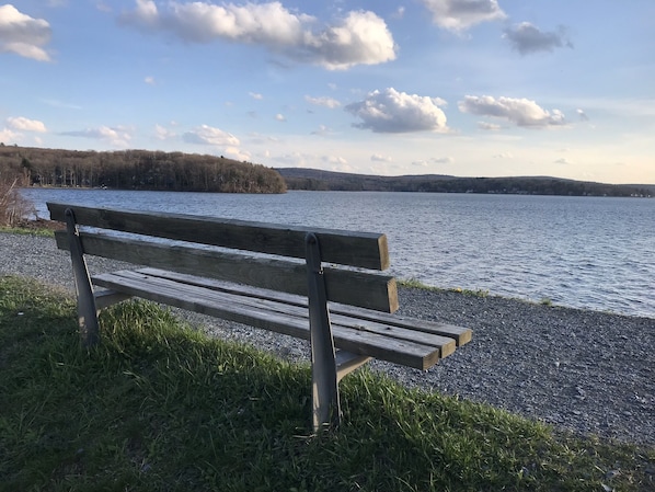 Soak in the scenery as you relax on a nearby bench or cross street for ice cream