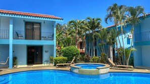 Pool views at Villa Riviera A