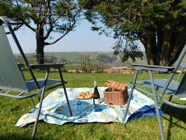 Lovely space immediately outside of the chalet
