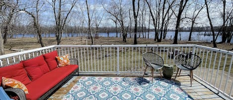 Deck overlooking the lake