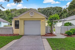 One car garage view