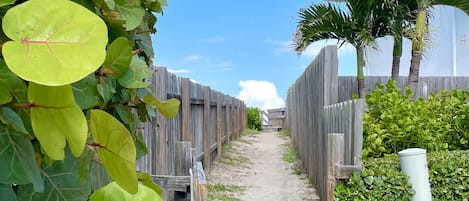 Private beach access 250 yards from property.