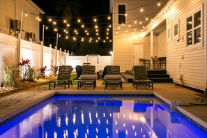 Large Private Pool 22x11ft - Relax and chill in the backyard amongst the ambience and glow of string lights