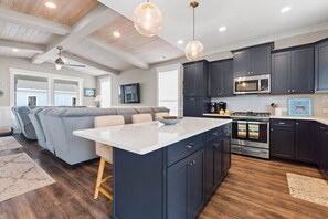 Kitchen and Living - Upstairs