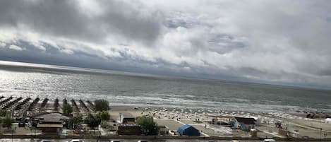 Vista a la playa o el mar