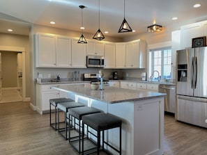 Lots of room on the island for cooking and eating
