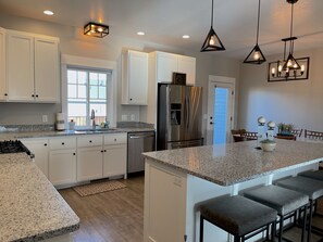 Large open kitchen layout