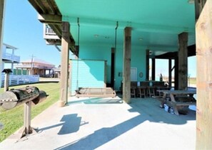 屋外ダイニングエリア