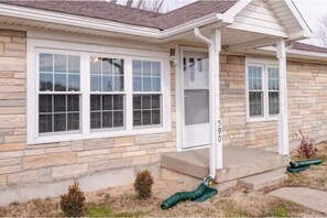 Front steps into the house
*Please note security camera in entry - cannot see in