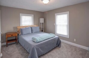 Bedroom 2 with 8" memory foam mattress and 2" mattress pad