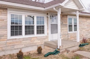 Front steps into the house
*Please note security camera in entry - cannot see in