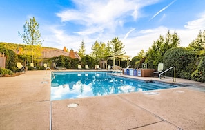 A few minute walk from the property - access to a private pool and hot tub