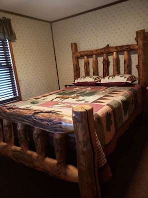 queen bed in second bedroom