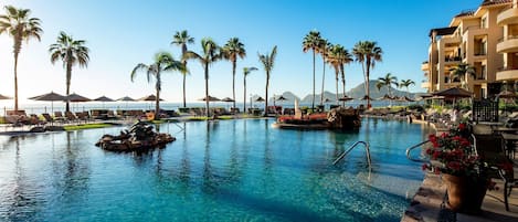 Beautiful pool area at Villa La Estancia