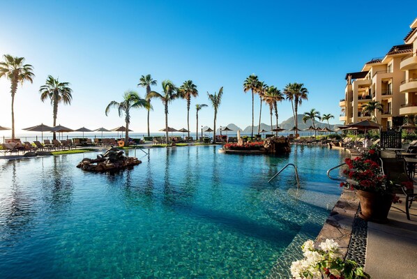 Beautiful pool area at Villa La Estancia