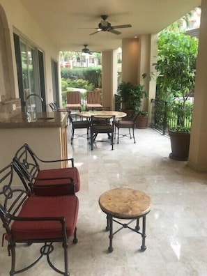 Large expansive patio area