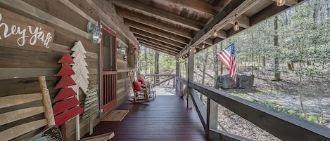 Peaceful front porch
