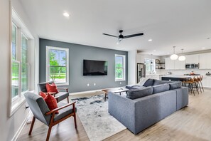 Open Living Room with Tons of Natural Light