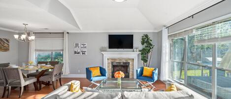 This living room was designed for creating great memories with family & friends!