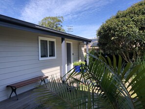 The Boatshed is a separate cottage looking over rear garden.  