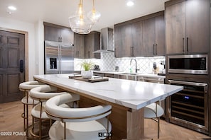This kitchen is every chef's dream - Fully Stocked, Luxuriously Appointed Kitchen w High End, Stainless Steel Appliances,